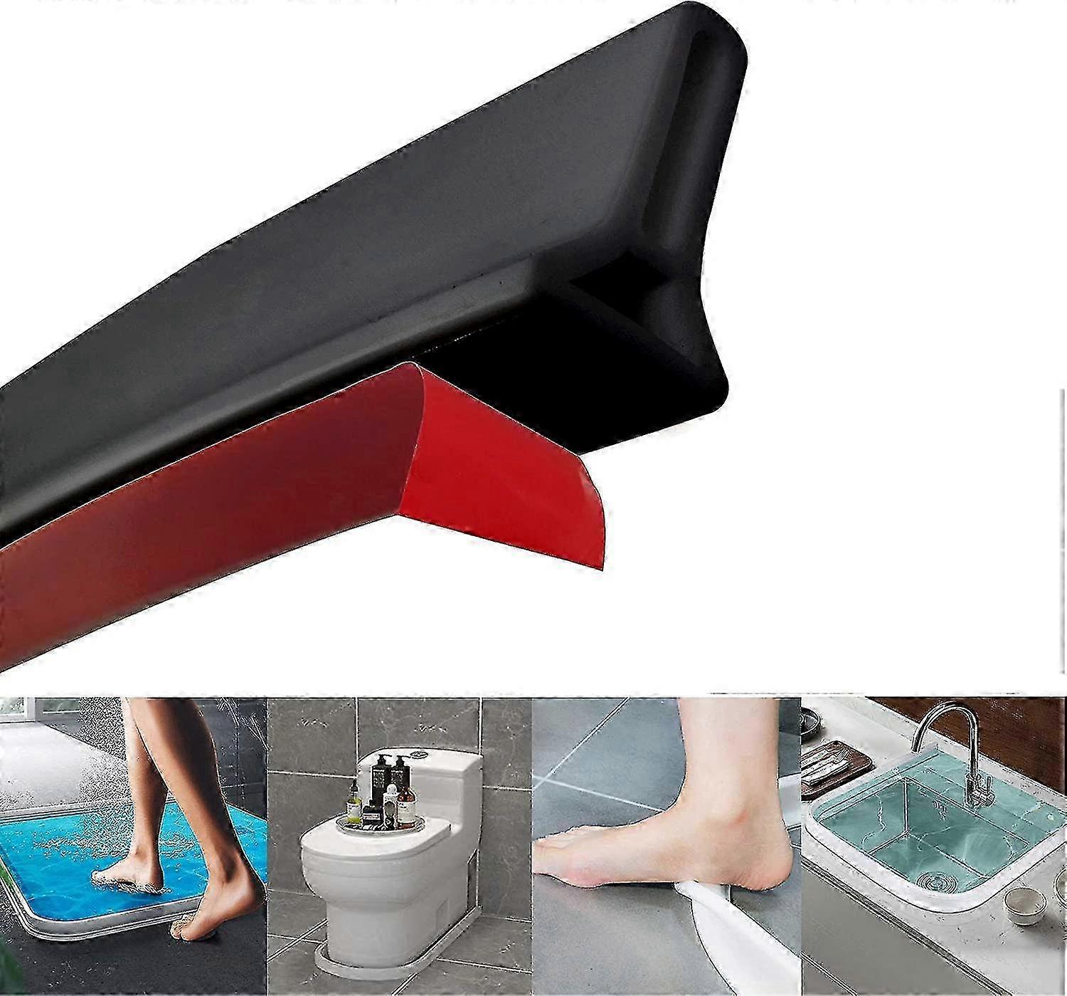 Vattenpropp duschtröskelbarriär 100cm för våtrum badrum