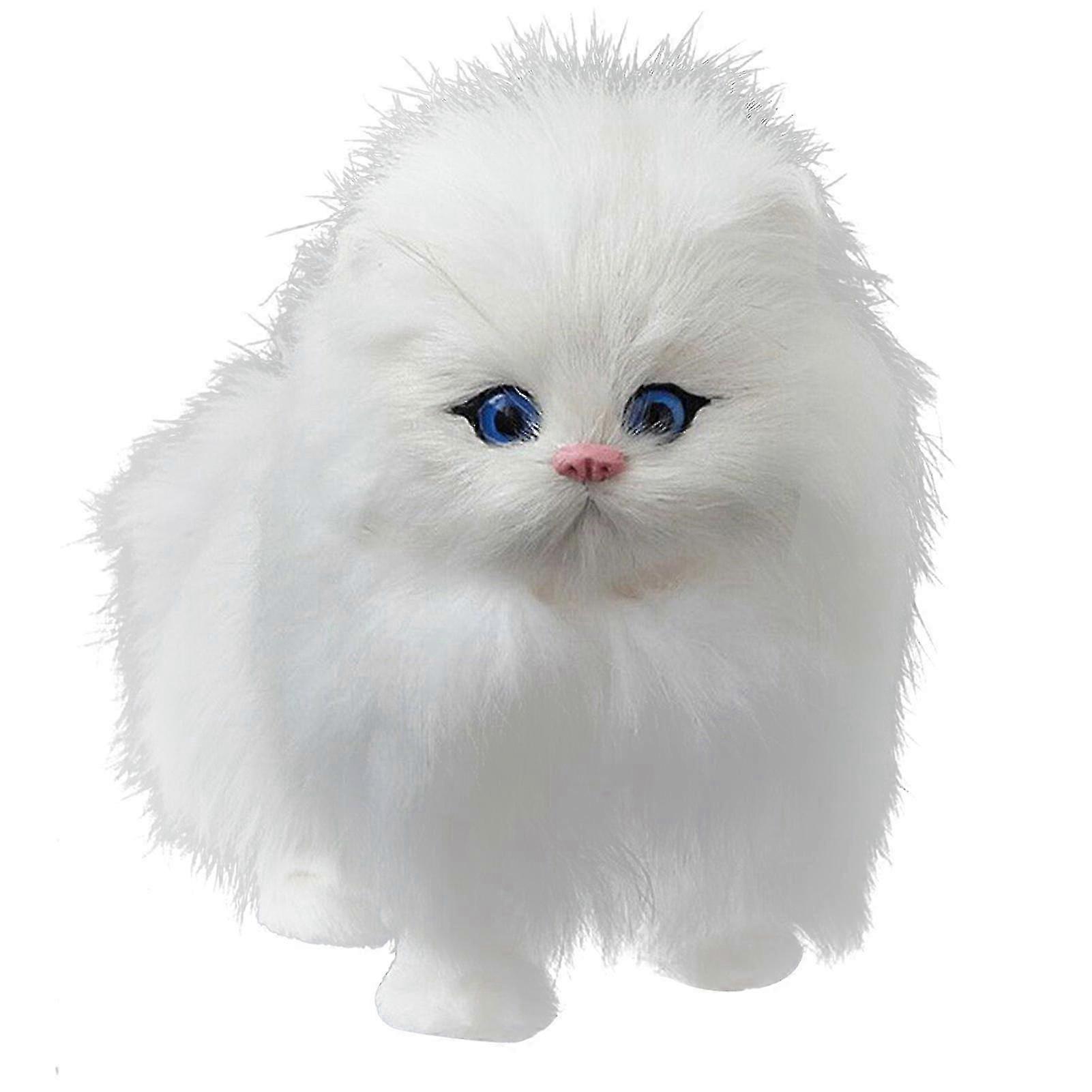 16cm Realistic Sounding Cat Shape Plush Toys Simulation Stuffed Animal Cuddly Doll Toy Gift For