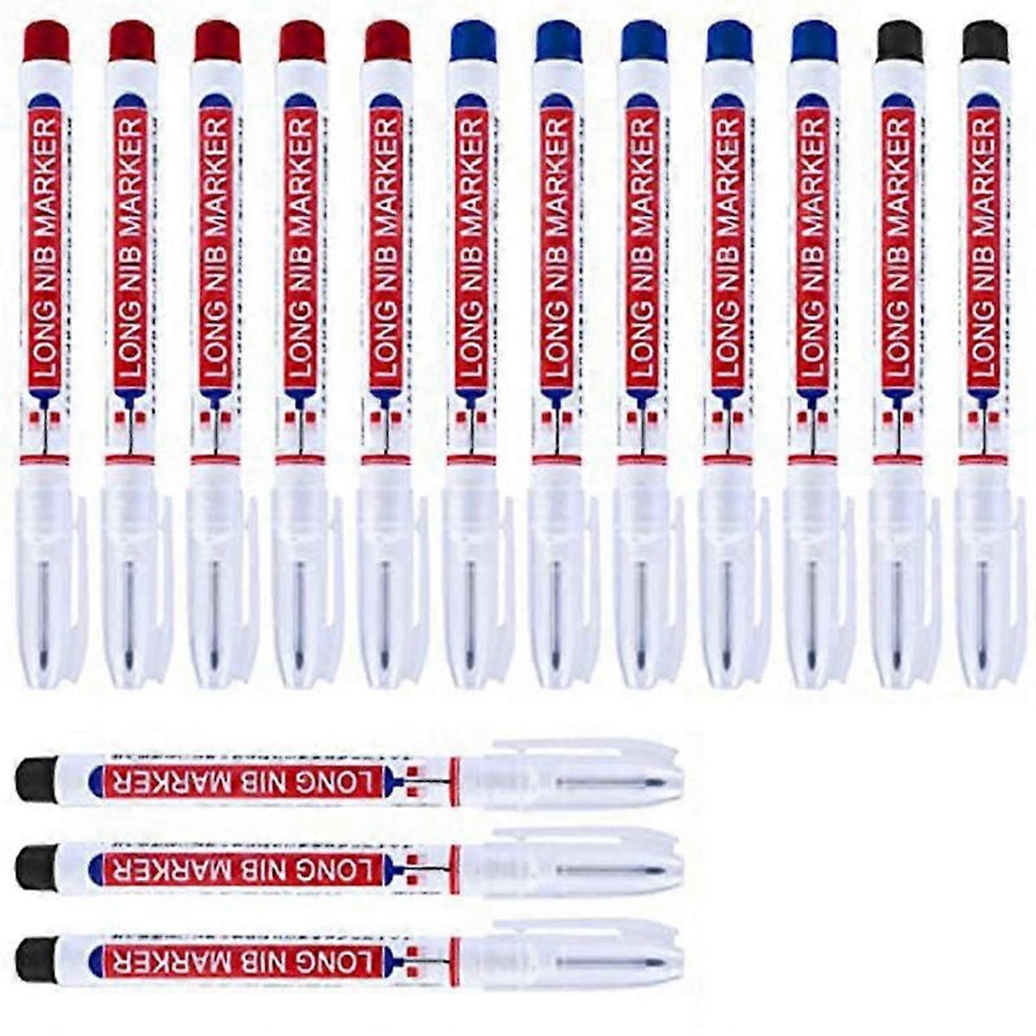 15 Pcs Deep Reach Markers Long Nose Marker