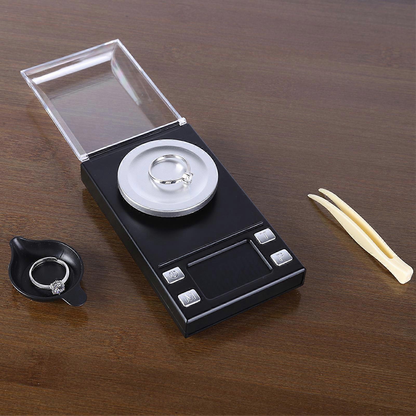 0.001g High Precision Mini LCD Digital Scale 20g Black 115x65x17mm