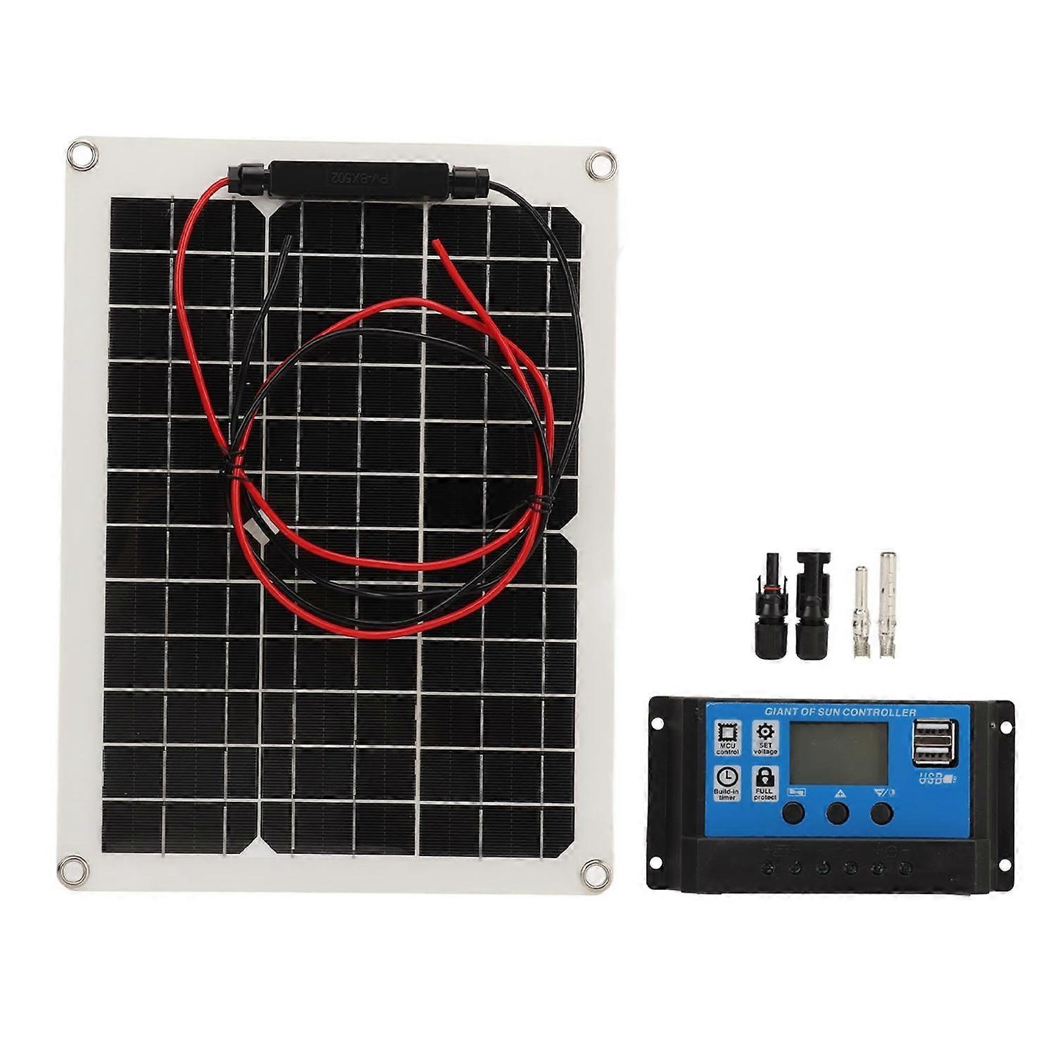 Feature:
1. POWERFUL OUTPUT POWER: This 300W solar charging panel can provide high power output, sui