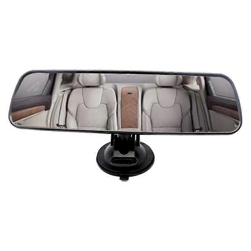 Universal Black Car Truck Mirror Interior Rear View Mirror with Suction Cup Rearview Mirror