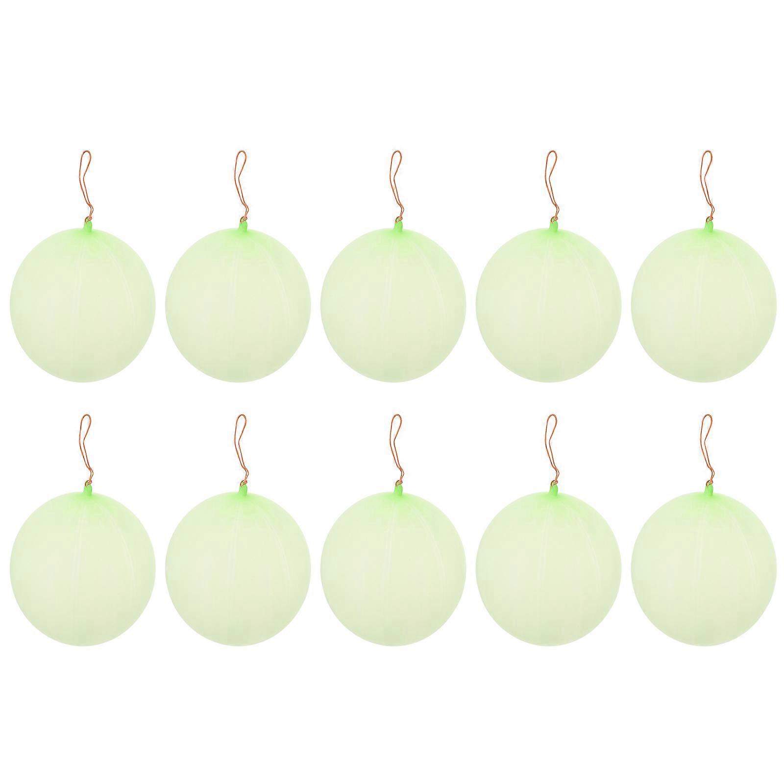 Multiple Use Punch Balloon Round Shape Latex With Rubber Band Handle For 10Pcs