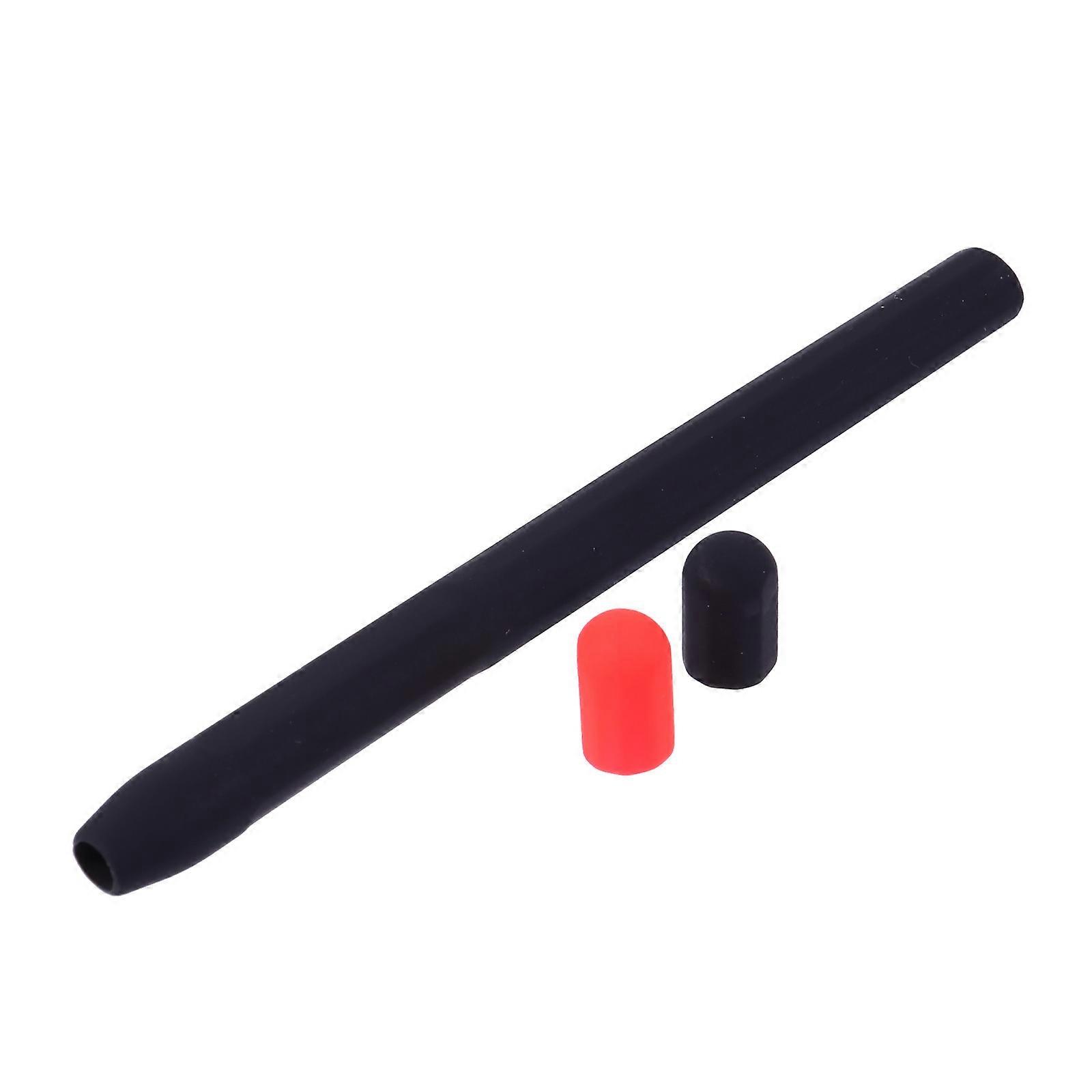 قلم قلم كم حامل سيليكون للحماية تصميم أسود