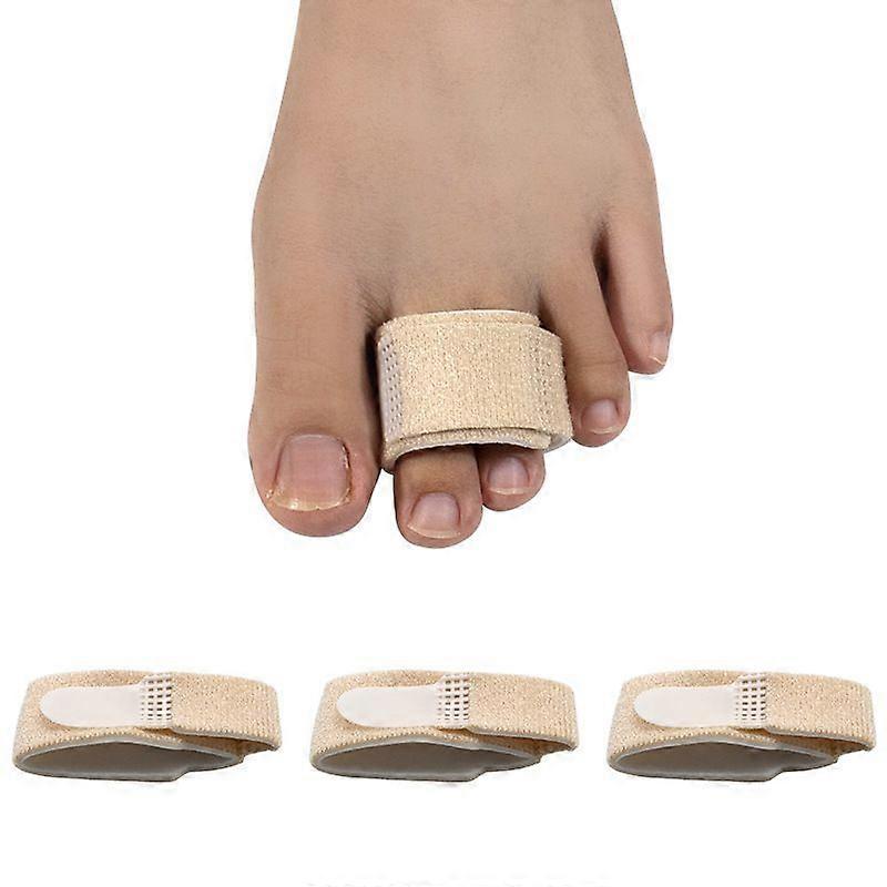 Toe bandages to correct hammer toes, broken toes, crooked toes, and overlapping toes