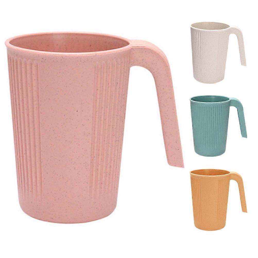 Portable Outdoor Travel Mug Reusable Coffee Cup With Handle For Camping Picnics Multi Purpose Straw Mugs 4Pcs