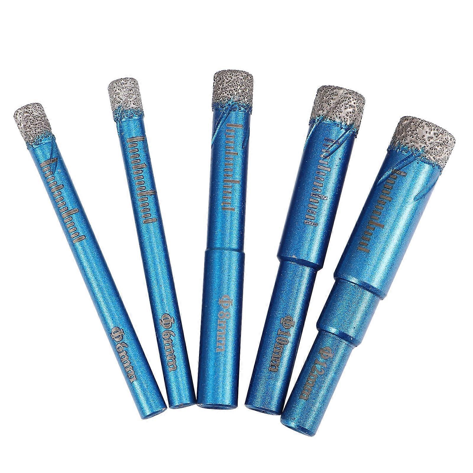 Diamond Drill Bits Ceramic Hole Opener for Home Use 5Pcs Kit