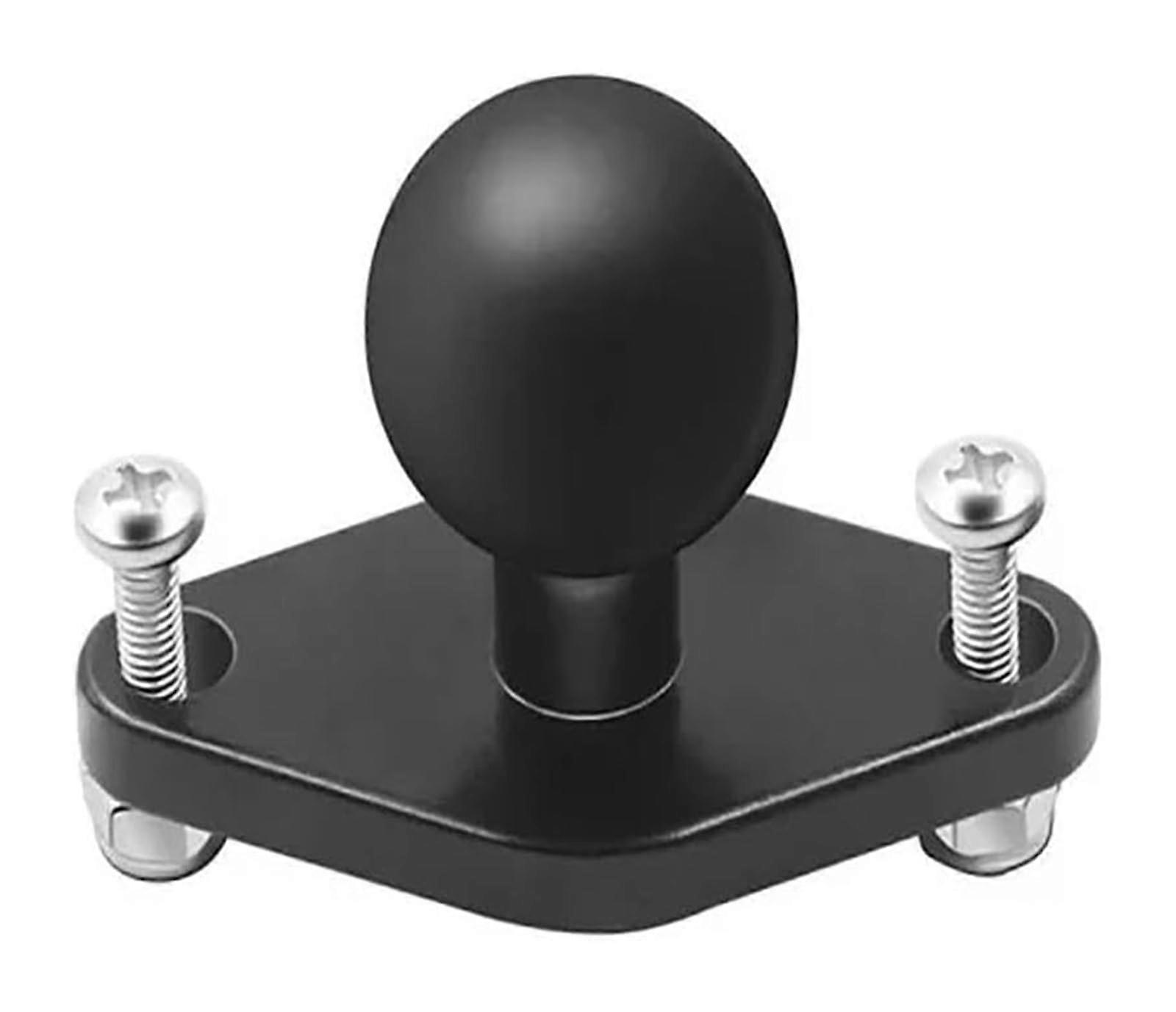 Navigation Bracket 1In Ball Head Mount Adapter For GPS Holder Motorcycle Handlebar Clip Rearview Bracket 02Diamond