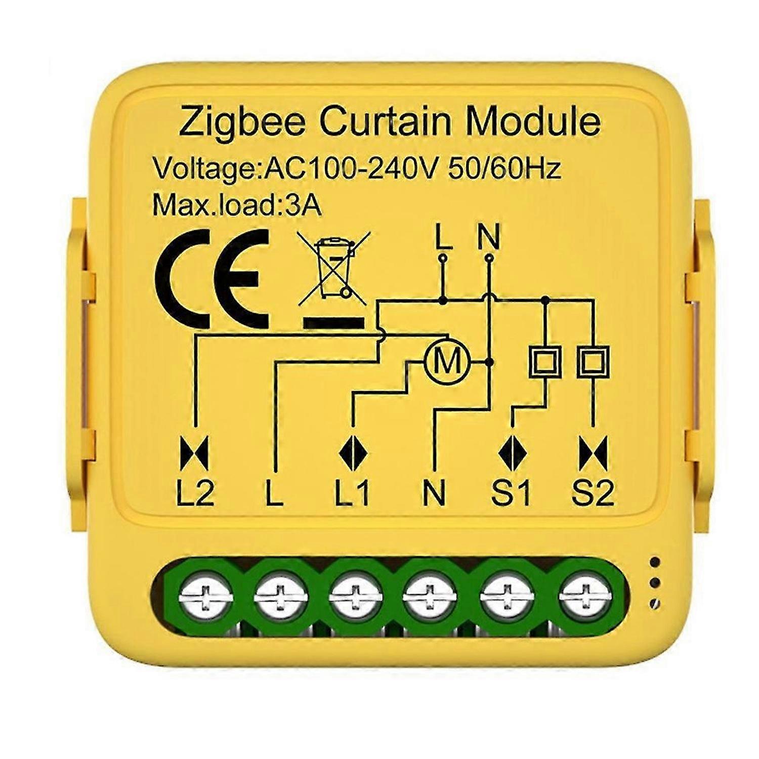 Tuya Zigbee Curtain Switch Module Connected Roller Shutters Motor