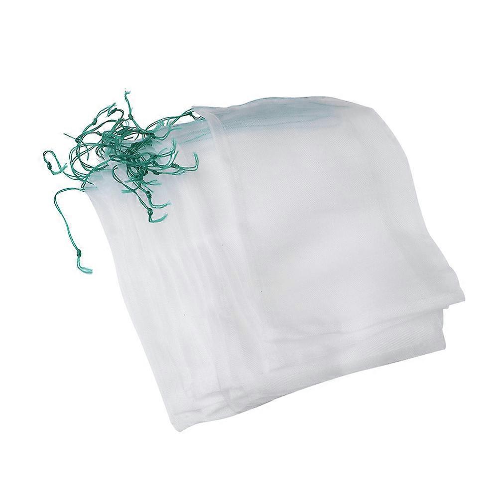 Multi-Function Drawstring Bags for Fruit with Nylon Material in White to Protect from Birds 50Pack
