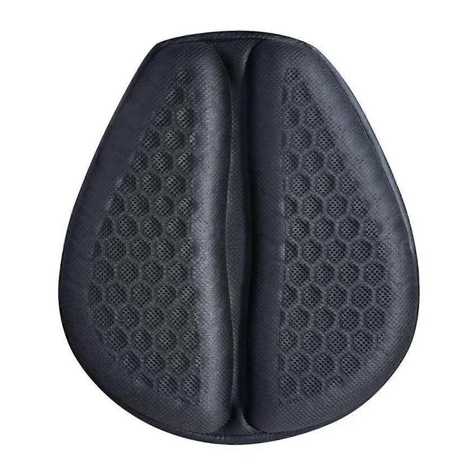 3D Mesh Fabric Seat Cover For Motorcycle Seat Cushion, Anti Slip Honeycomb Mesh, Gel Seat Pad, Black Net Mesh Seat