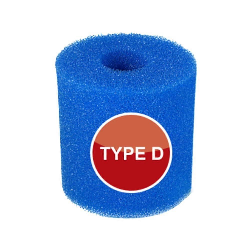 Type D Filter Sponge 2Pack Washable Reusable Pool Filter Foam Compatible With Intex Type D Filter System