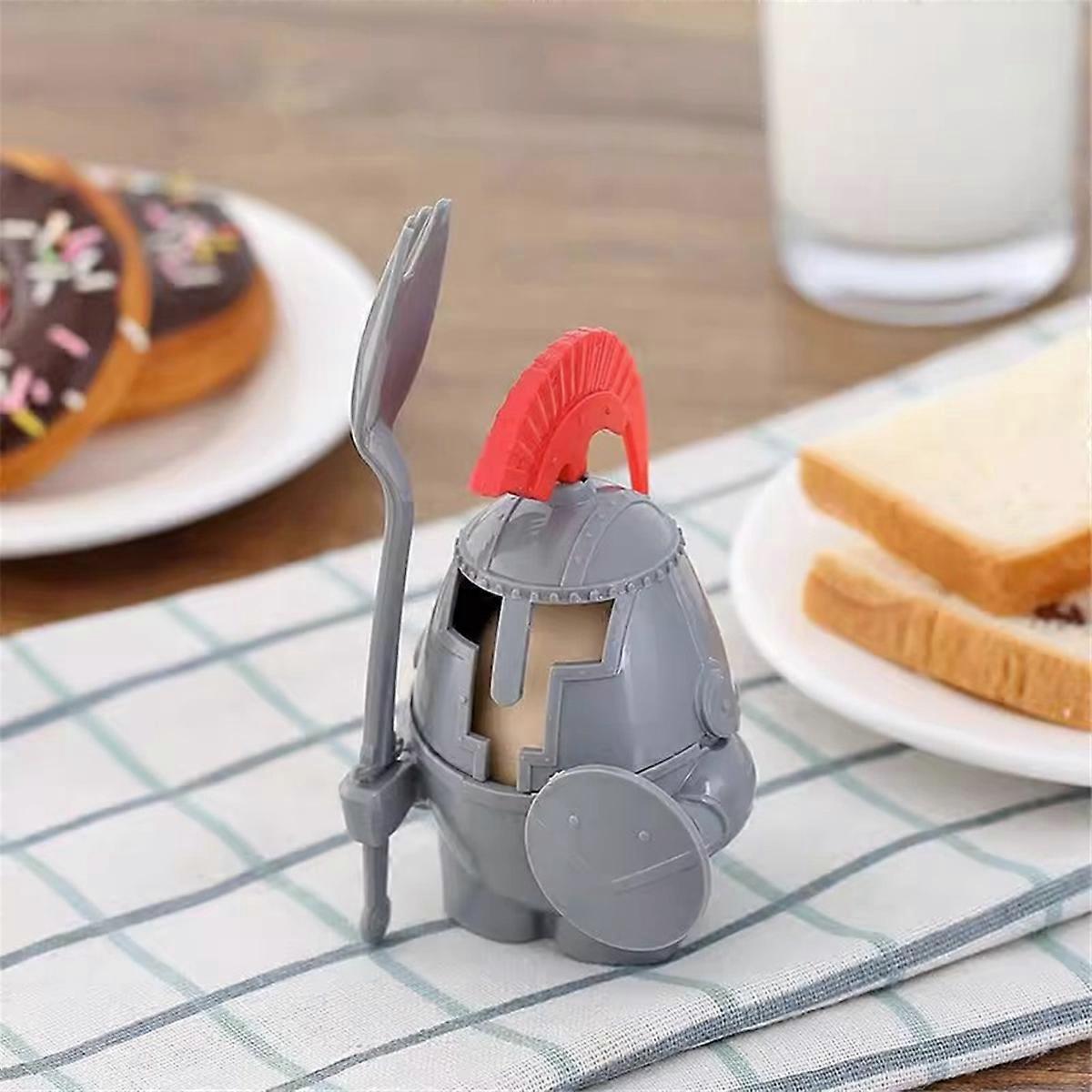 Boiled Egg Cup Holder - Knight Design,Spoon Knight