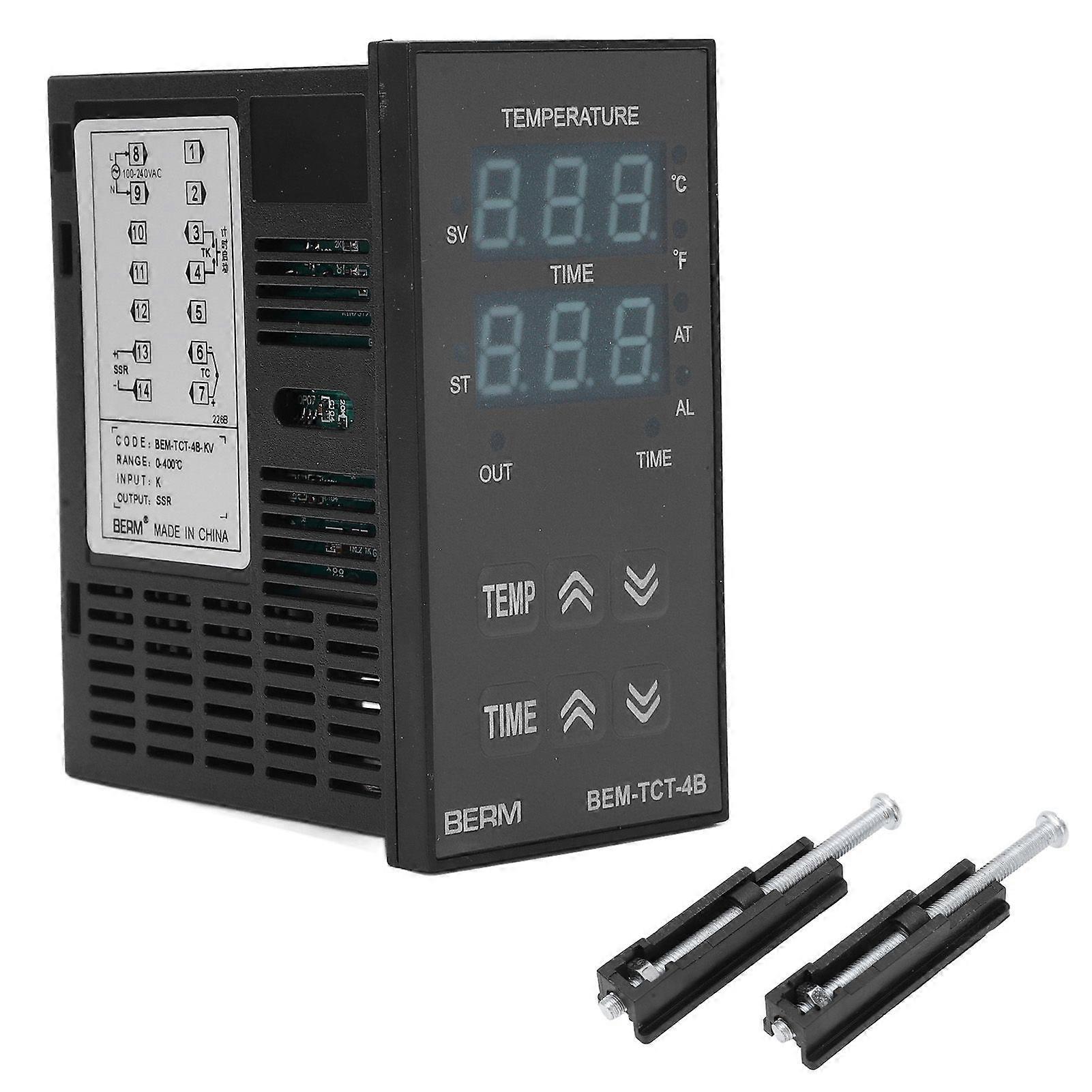 Digital Display Temperature Controller PID Control Thermostat for Heat Press Machine 100240V