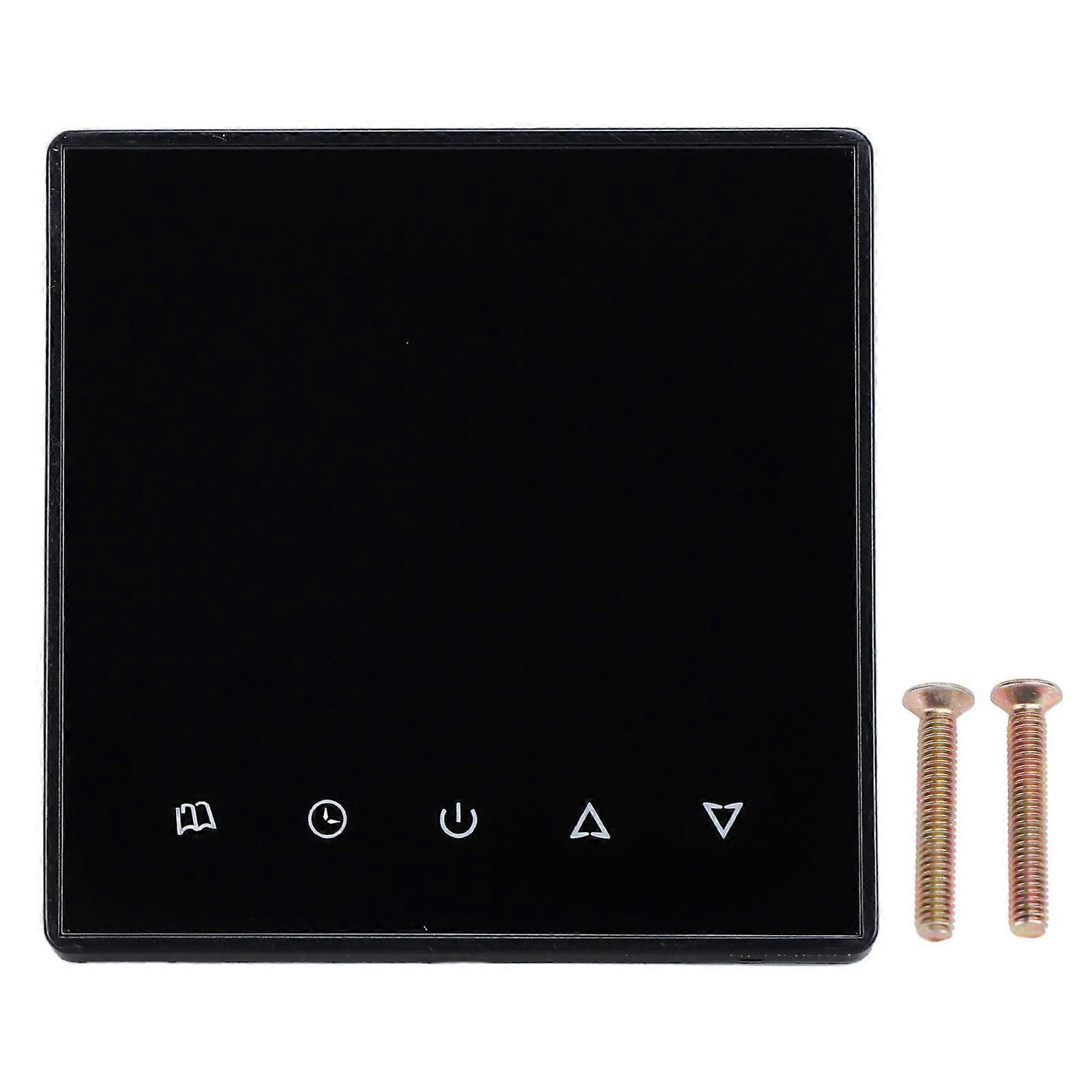 Smart Thermostat Digital LCD Screen Memory Function 5 To 45 Degrees Centigrade 3A Load Current Temperature Controller Black