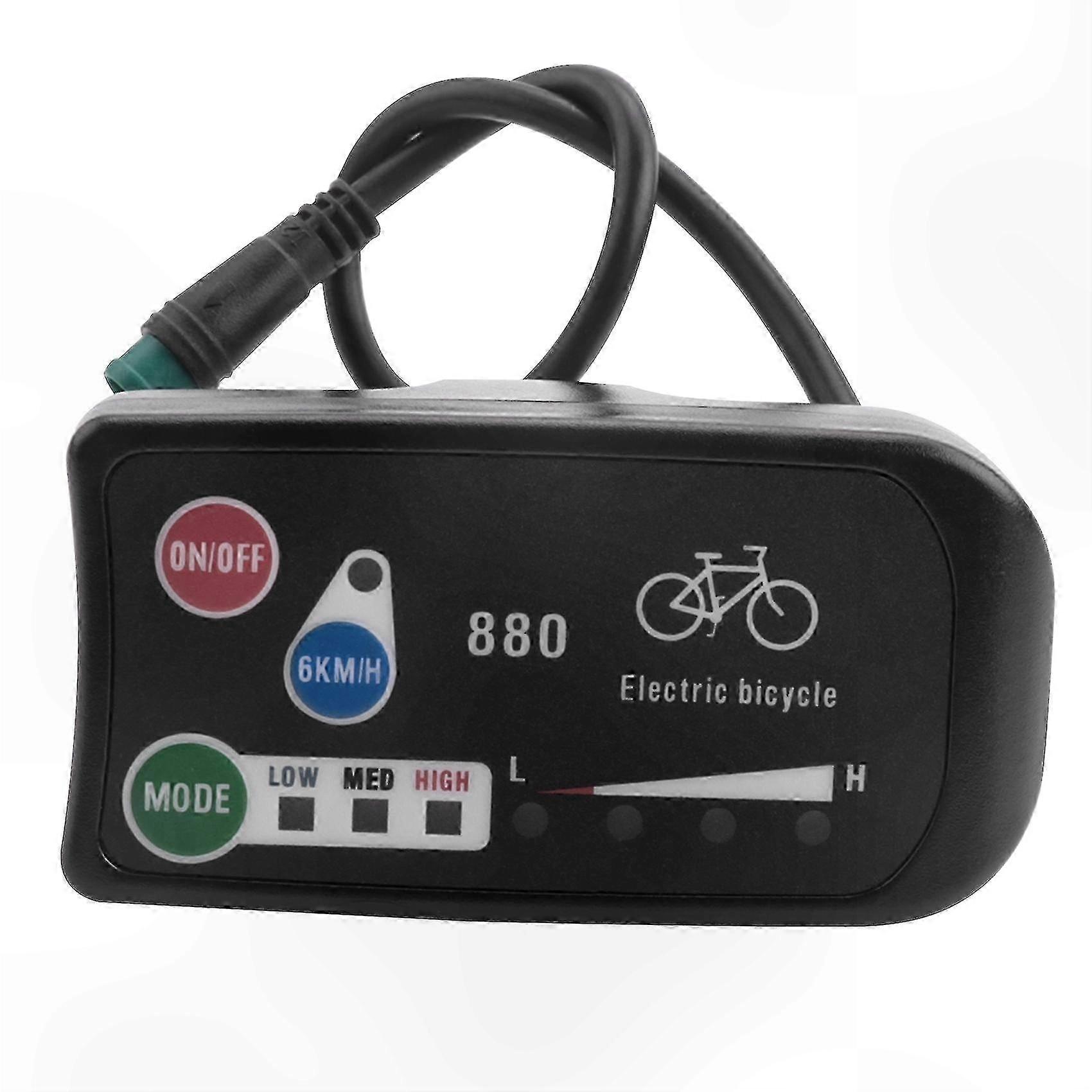 Waterproof LCD Display Controller for 36V 48V E-Bikes LED880 Smart Panel