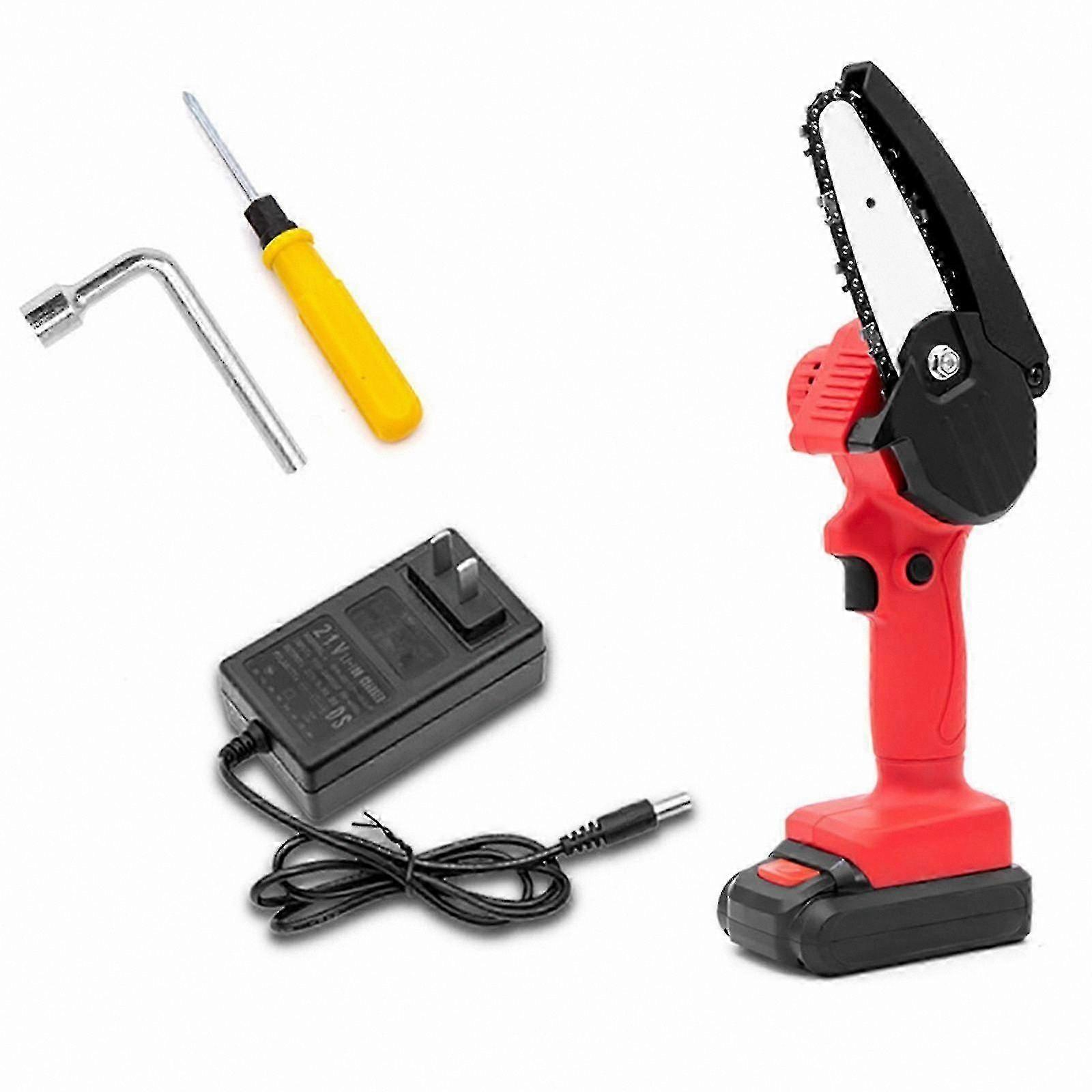 Cordless Mini Electric Chainsaw Rechargeable One-handed Woodworking Tool