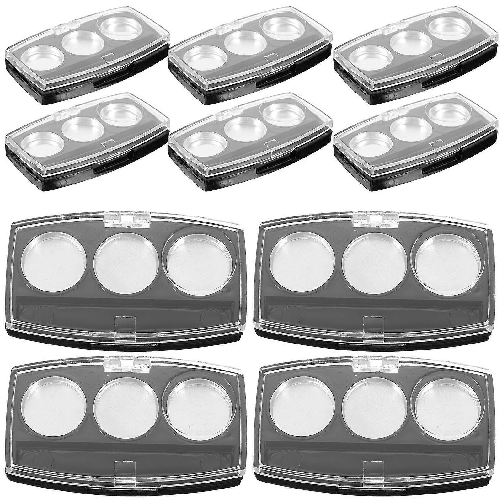 Refillable Eyeshadow Palette Case for Storage Use 50Pcs Black Pallets