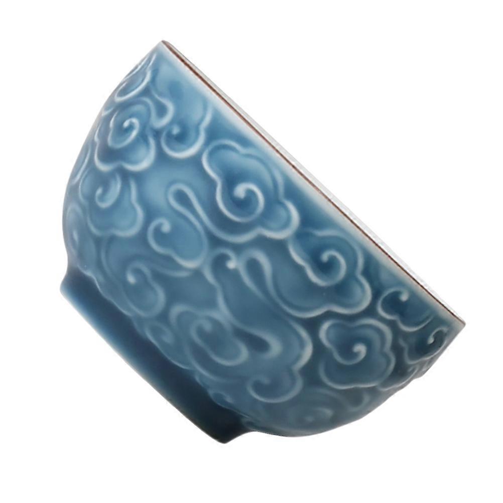 Unique Kung Fu Teacup Collection For Home Office Tea Enthusiasts In Elegant Blue Color With Square Shape And Cold Resistant Features 2Pcs