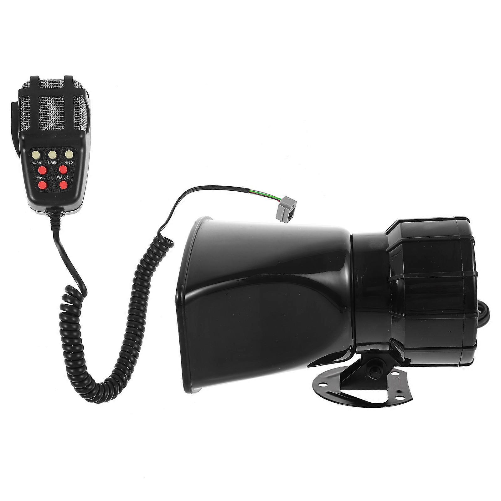 Alarm Horn For Car Set Pa System Catering To Vehicle Owners With Built-in Recording Function Black Plastic 1Set