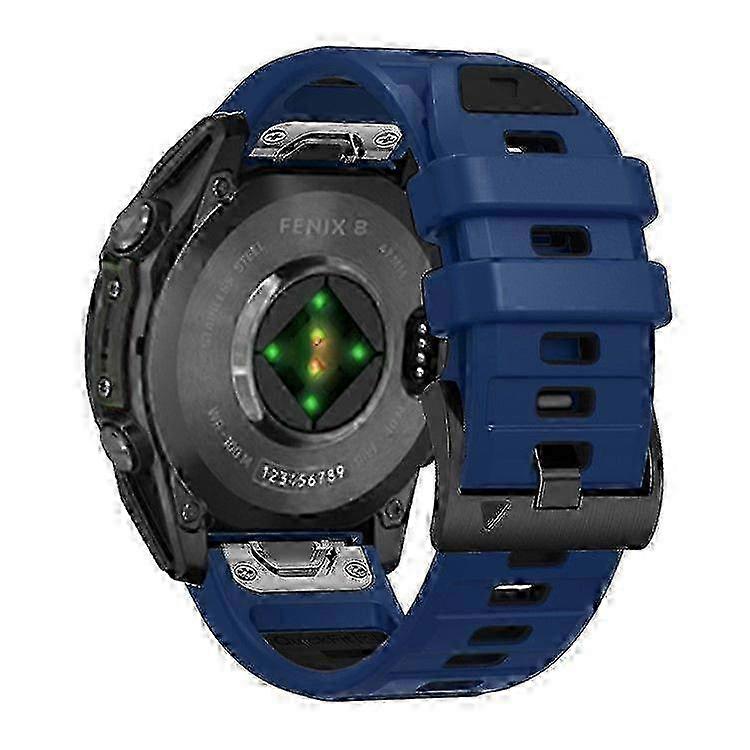 22mm Watch Strap for Garmin Fenix 8 47mm/ Fenix E 47mm/ Quatix 7 Pro Universal Silicone Band