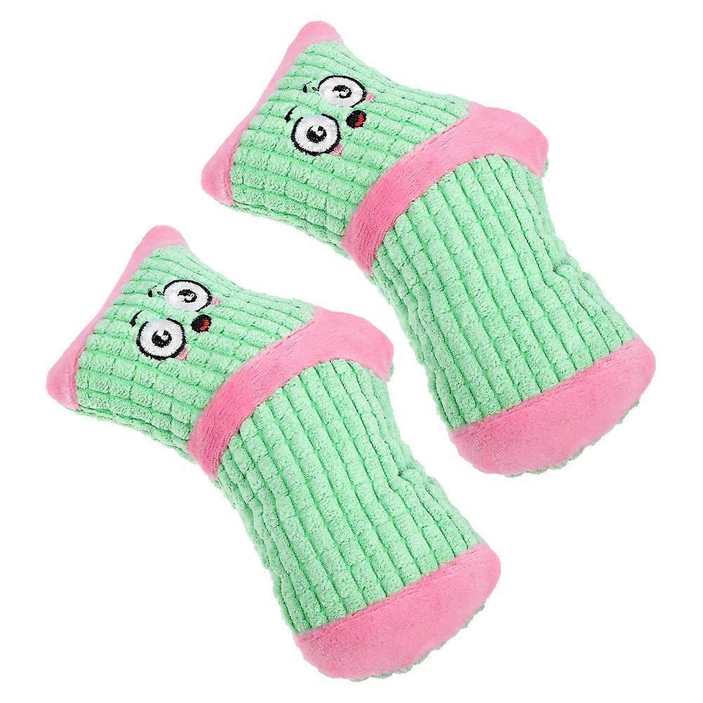 Dog Toys Plush Squeaky Sock Shaped Chew Toy 2Pcs for Puppy Use
