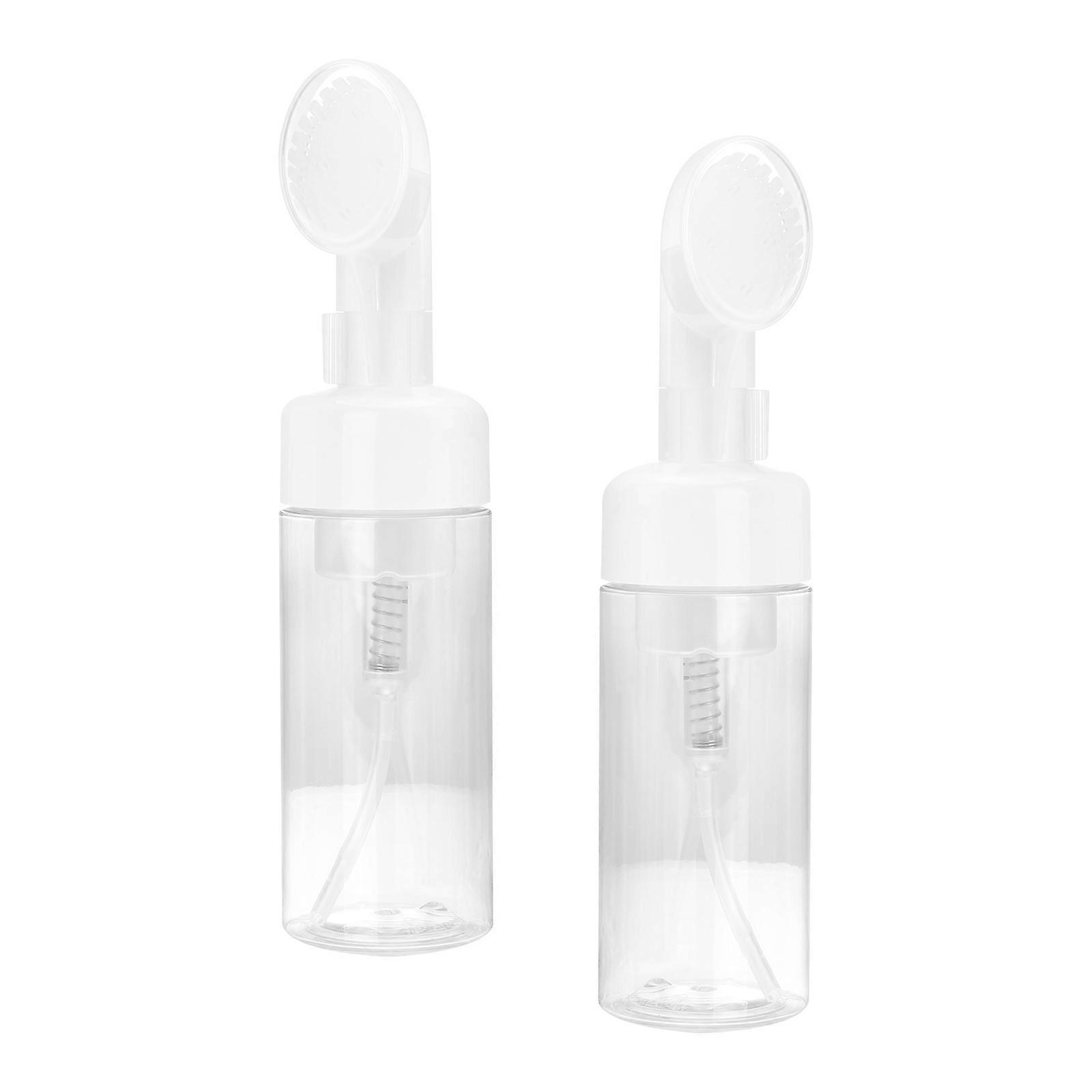 Transparent Foaming Bottle with Brush Head for Storage 12Pcs Pack