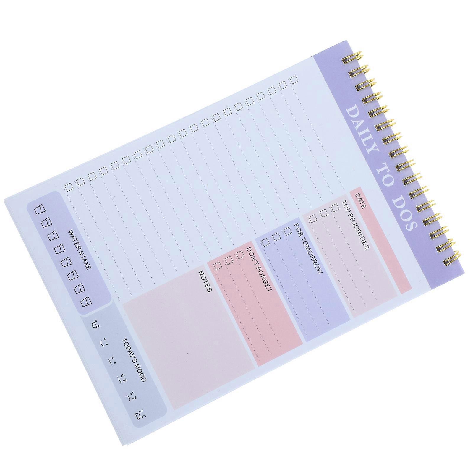 Daily Planner Notepad for to Do List 3Pcs Practical Portable Paper Pad