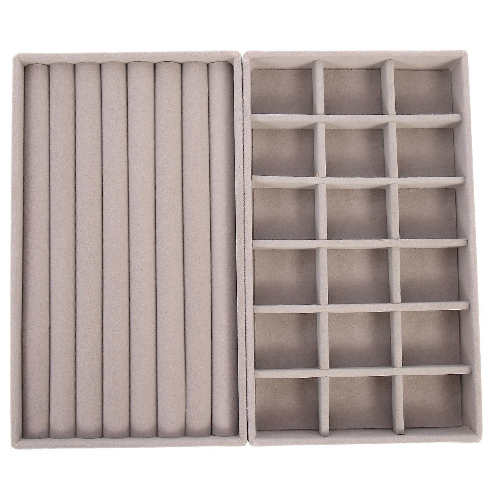 Earring Storage Case Organizer for Jewelry Display with 4Pcs Trays