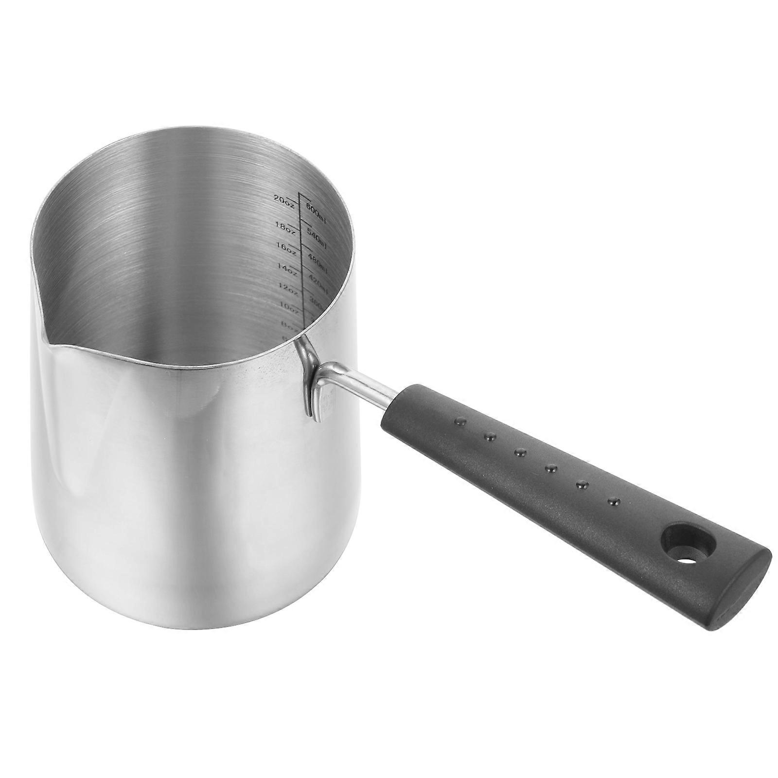 Cooking Milk Heating Pot For Household Users With Easy Cleaning And Simple Design 3Pcs Silver