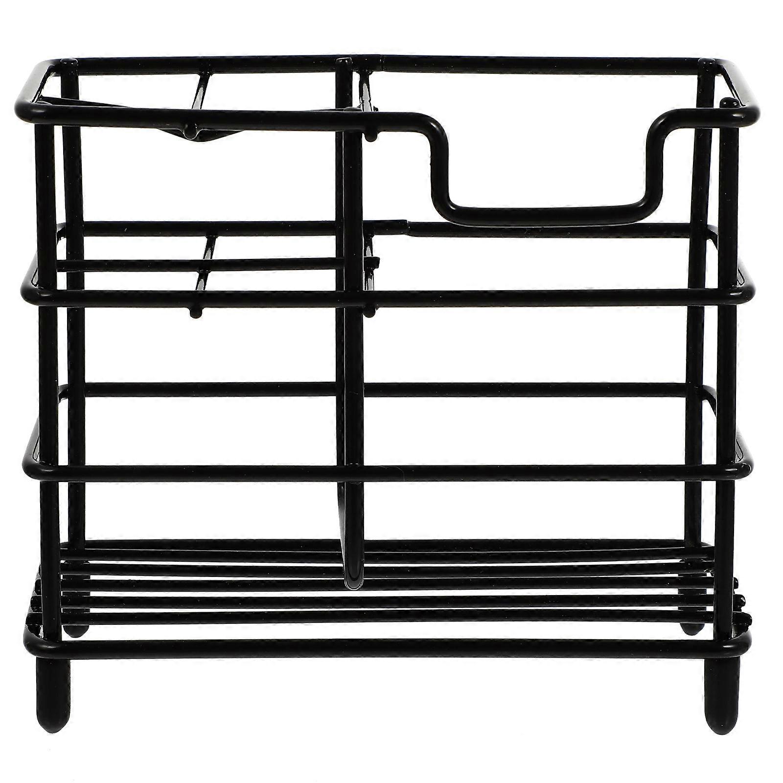 Toothbrush Holder Stainless Steel Grid for Storage Use 2Pcs Bathroom