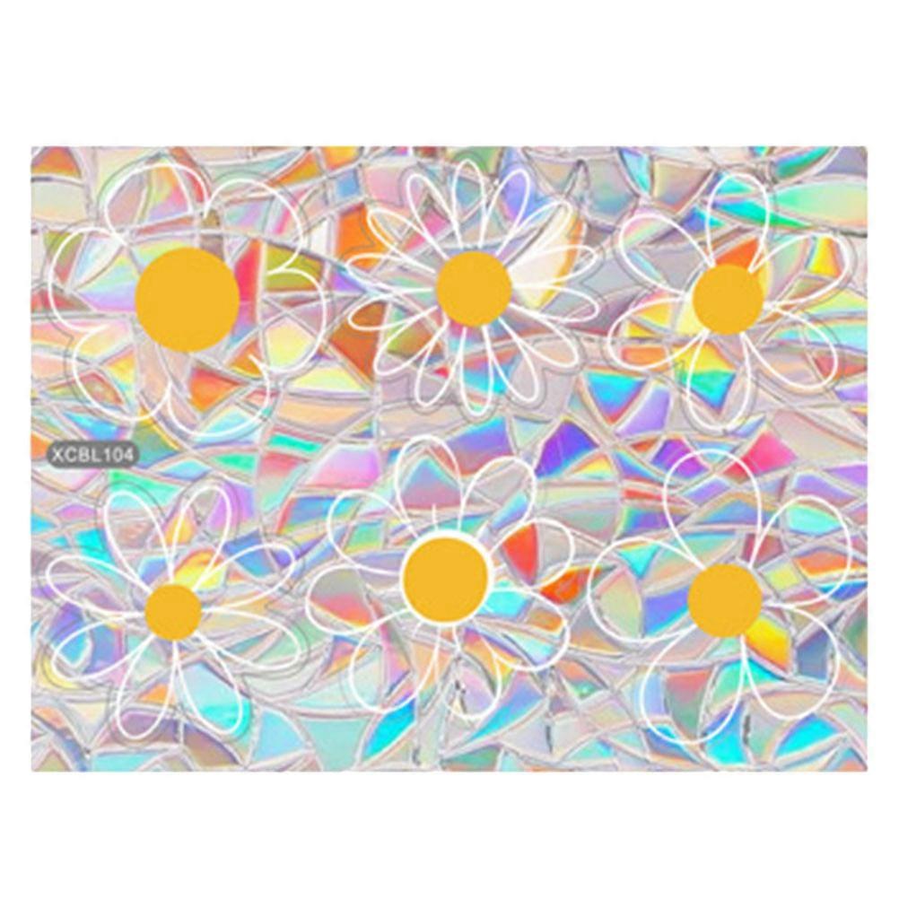 Static Cling Rainbow Effect Window Cling For Glass Windows 5Set