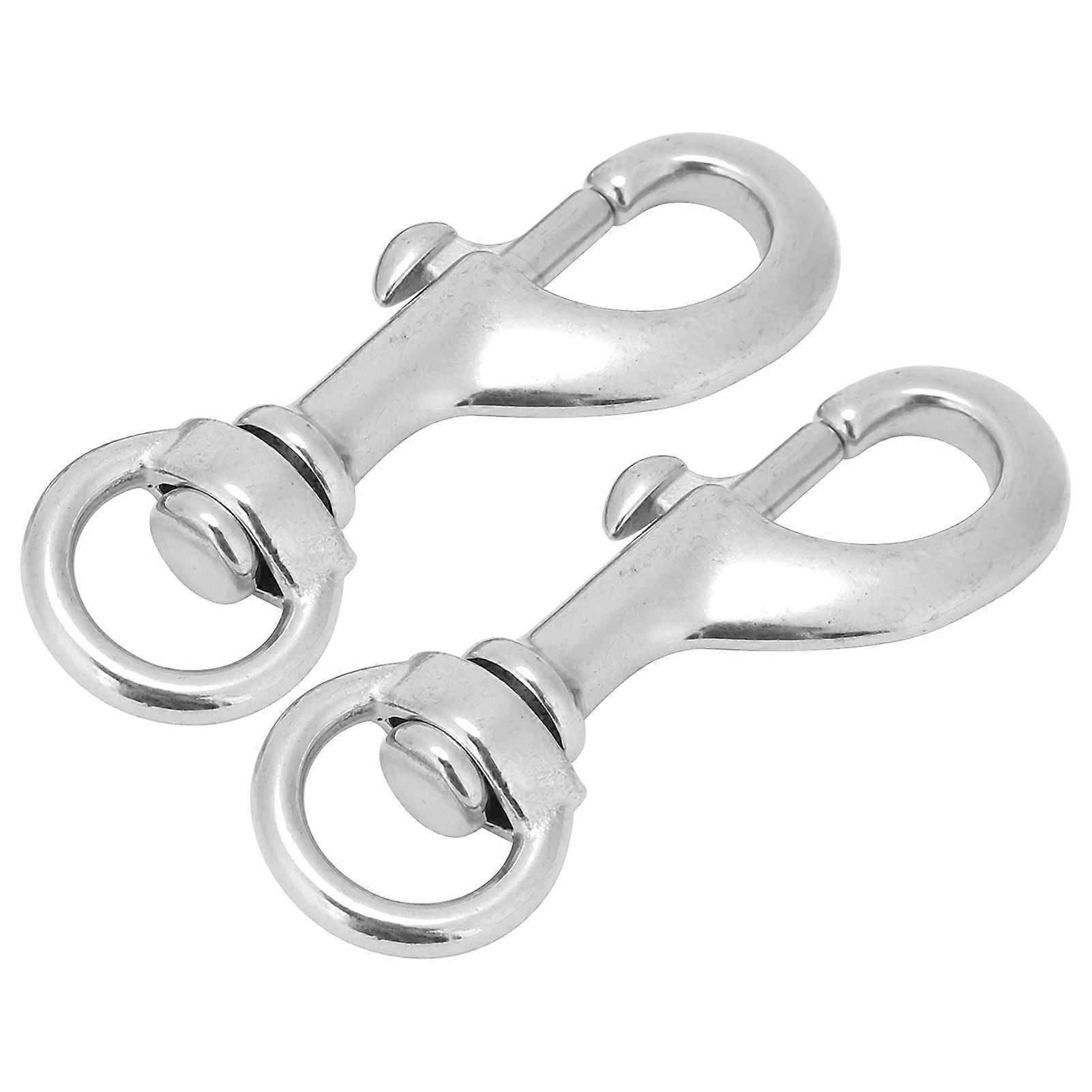316 Stainless Steel Rotating Eye Hook  2Piece Set, 80 mm Clamp/Holder A End, Diving Equipment & Marine Hardware