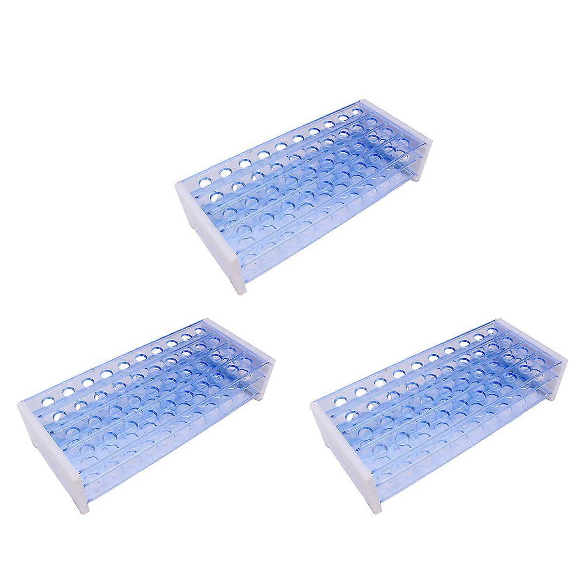 3X Plastic 3 Layers Lab Test Tube Rack Holder for 18mm Centrifugal Pipe Stand 40 Holes