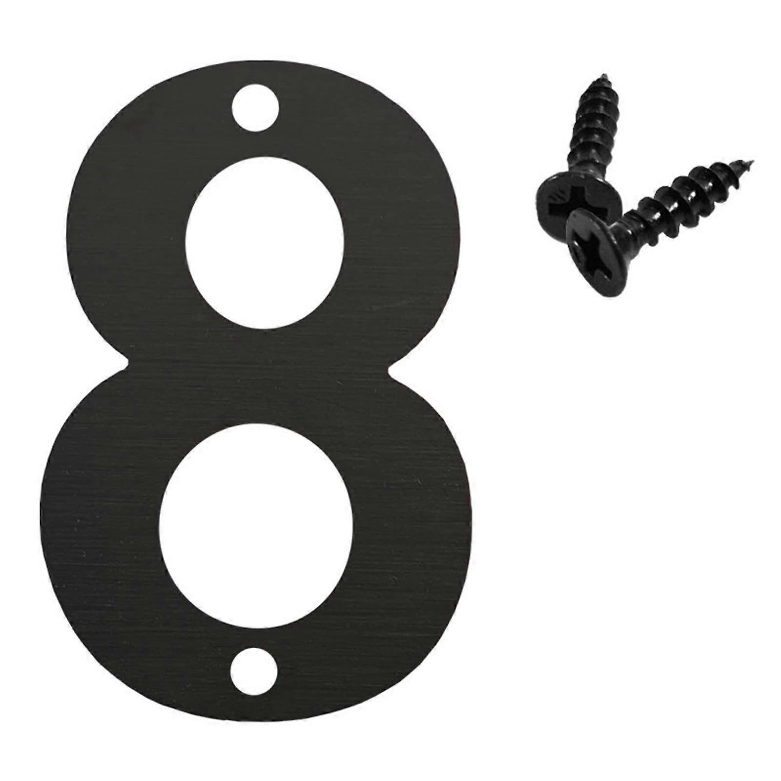 Modern Large Metal House Numbers, Anti-Rust Floating Design with Nail Kits, Compatible with Front Door, Garden, Mailbox