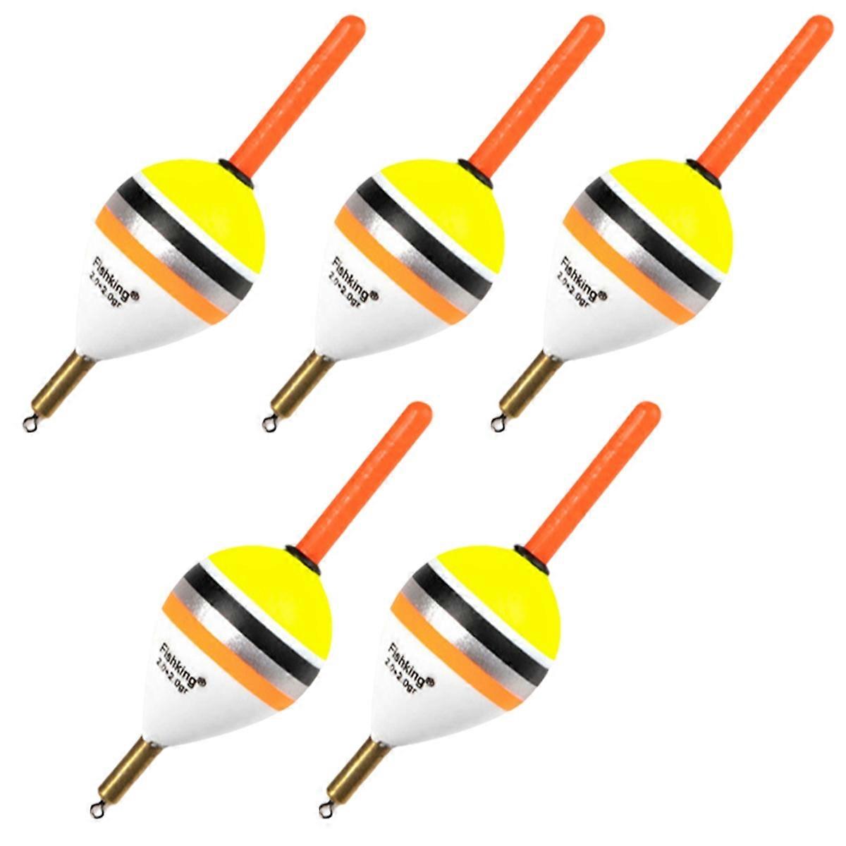  5 stk fiske flytebobber 2g slip balsa tre bøye flyte B