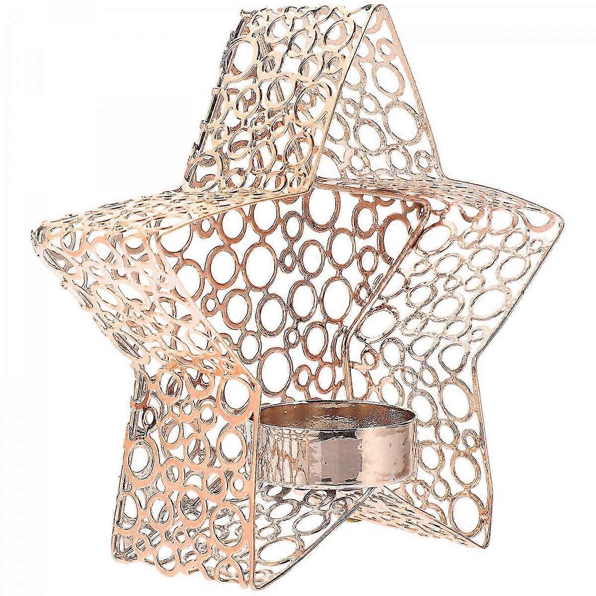 Candle Holder Statue Iron Material for Party Decoration 4Pc