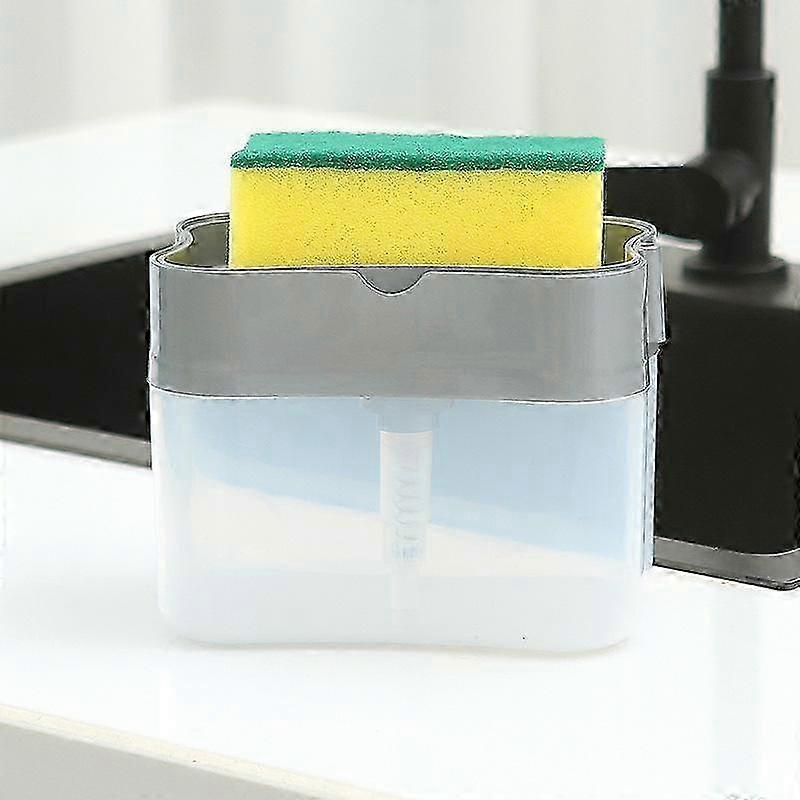 1 Set Soap Box Kitchen Automatic Dispenser Detergent And Liquid Box Sponge 25-26