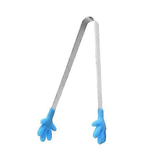 Mini Tongs Serving Tong Stainless Steel Palm Shape Food Tong for Ice Cube Sugar Fruits Salad 25-26