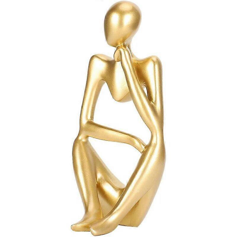 The Thinker Statue, Handmade Abstract Thinker Sculpture Modern Fine Art Figure
