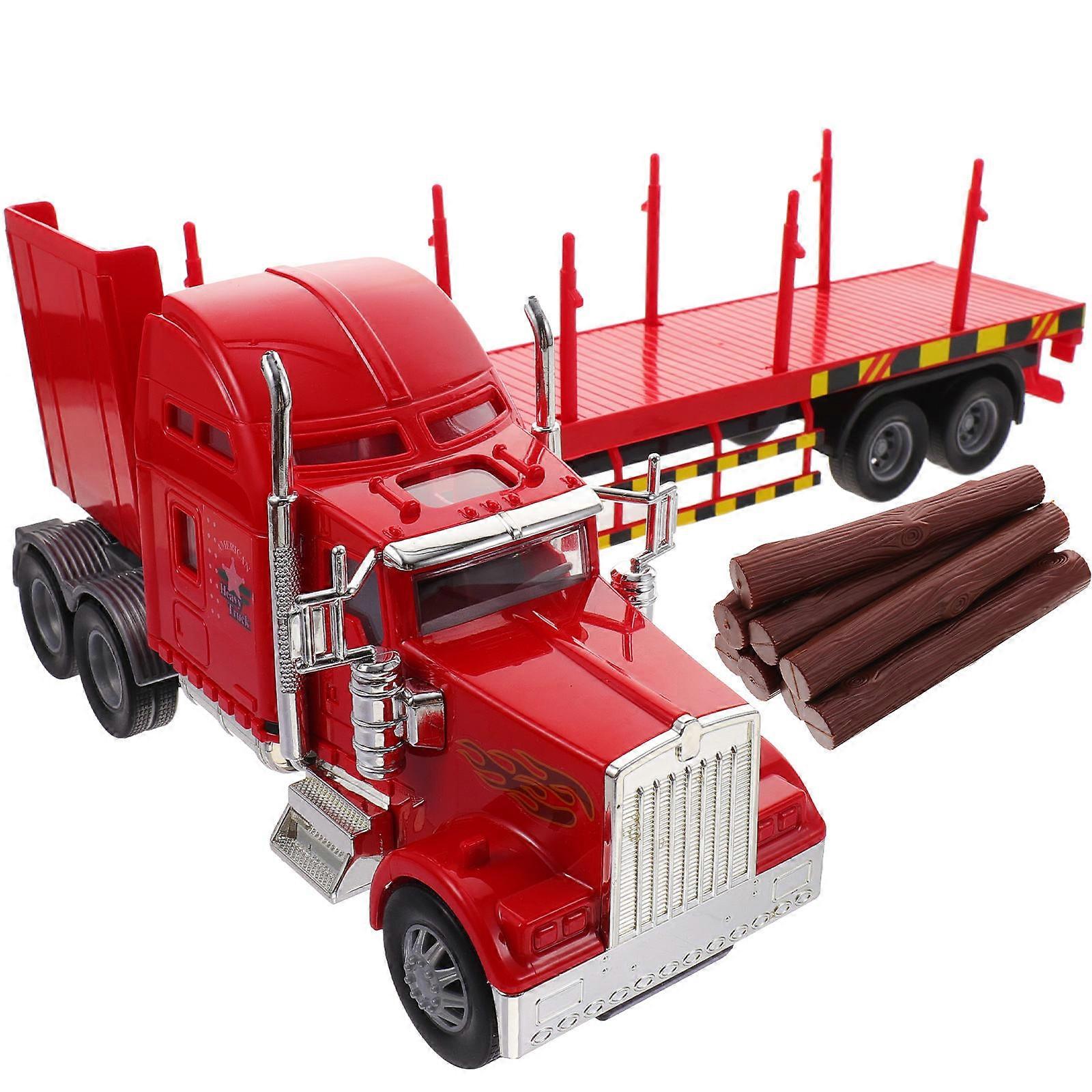 Engineering Vehicles Toy Red with Safe Durable Features for Kids Playing
