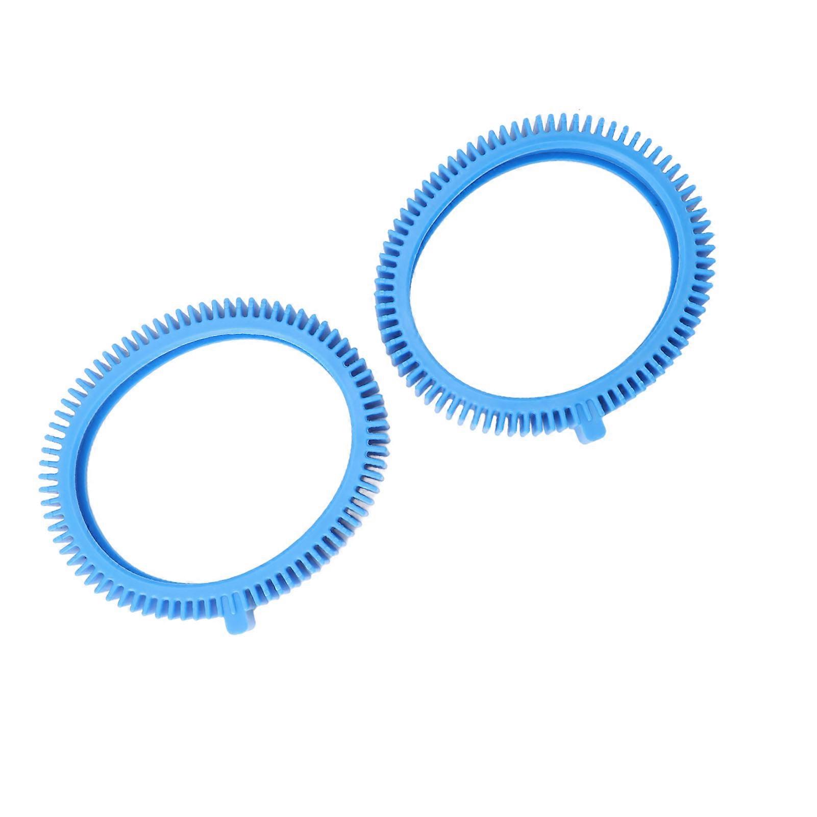 2pcs 896584000 Blue Rubber Pool Cleaner Front Tires 20cm Replacement