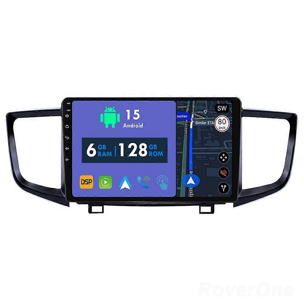 Car Radio 6G+128G CarPlay GPS Navigation Head Unit for Honda Pilot 2016 - 2019 Android Auto Bluetooth Stereo Touch Screen