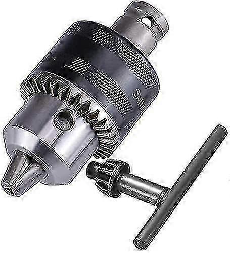 1.5-13mm Capacity Drill Chuck W/ Key For Air Impact Wrench Converter Conversion Tool|1/2" Square Socket Female Adapter|1/2-20unf Mount