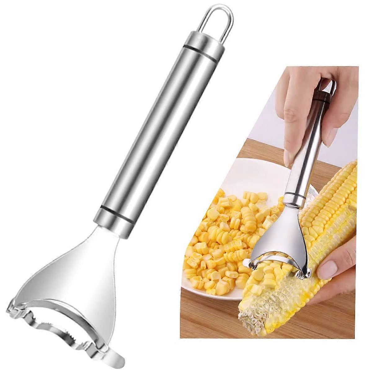 Corn Peeler Stainless Steel Ergonomic Handle, For Corn On The Cob, Corn Kernel Remover Tool, 1 Pc