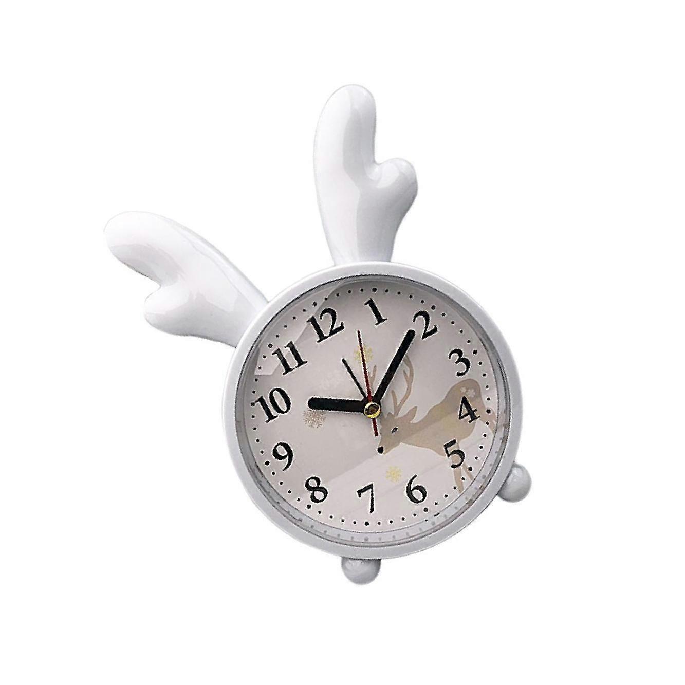 Nordic Style Cute Rabbit Deer Alarm Clock for Bedroom Adorable and Charming
