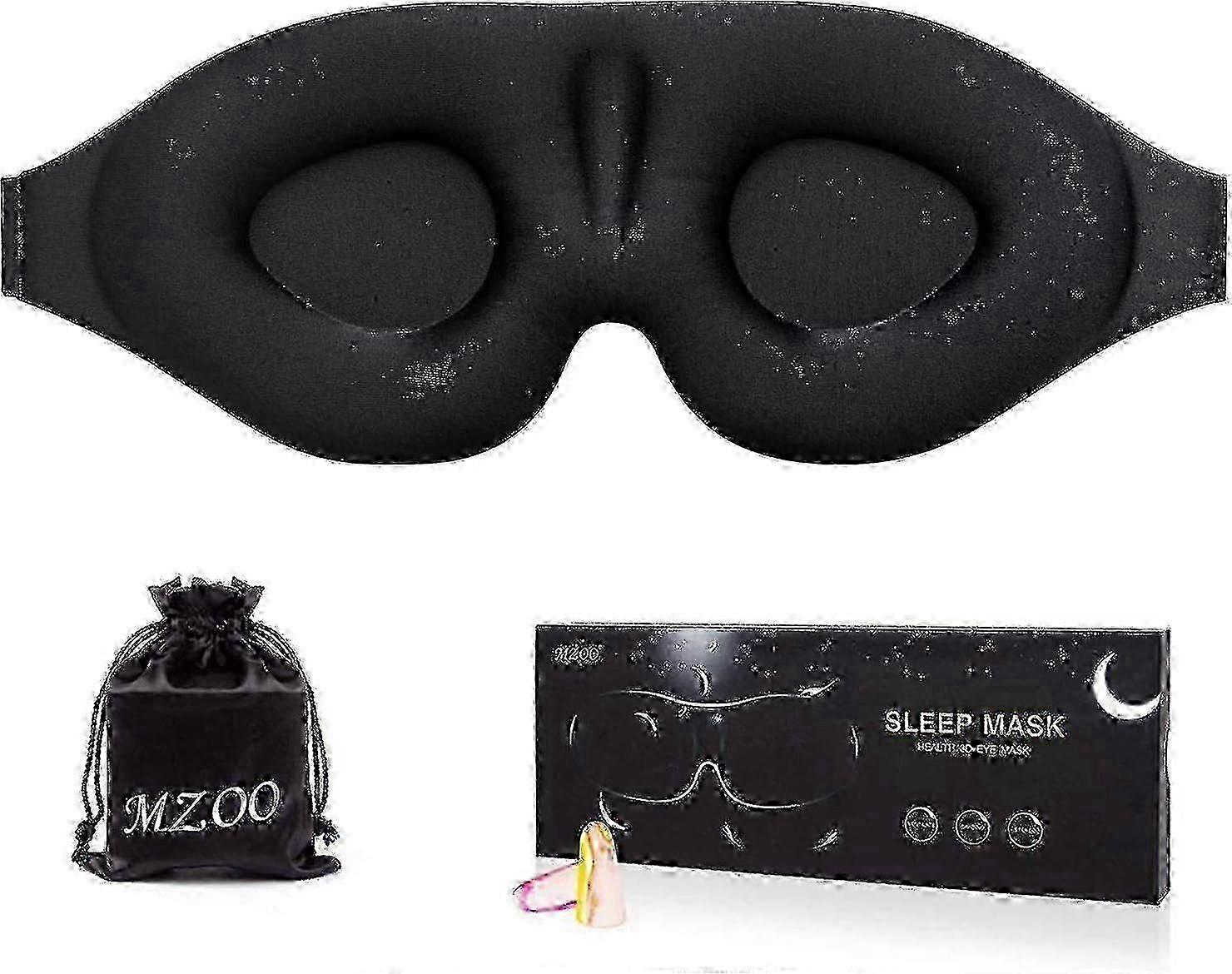 2025 Contoured Blindfold Sleep Mask with 3D Shape for Men and Women Blocking Light for Comfortable Night Sleep_i*