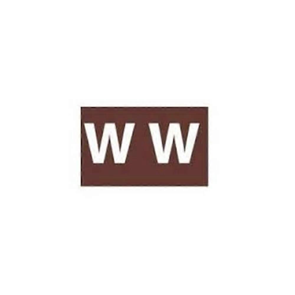 W BROWN Avery Sheet Colour Coding Stickers Tags Labels 25x38mm Assorted 180pk