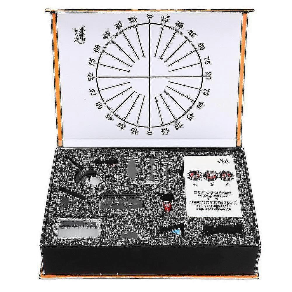 For Physical Optical Experiment Box Triangular Prism Convex Lens Concave Mirror Set Junior High Scho 25-26s