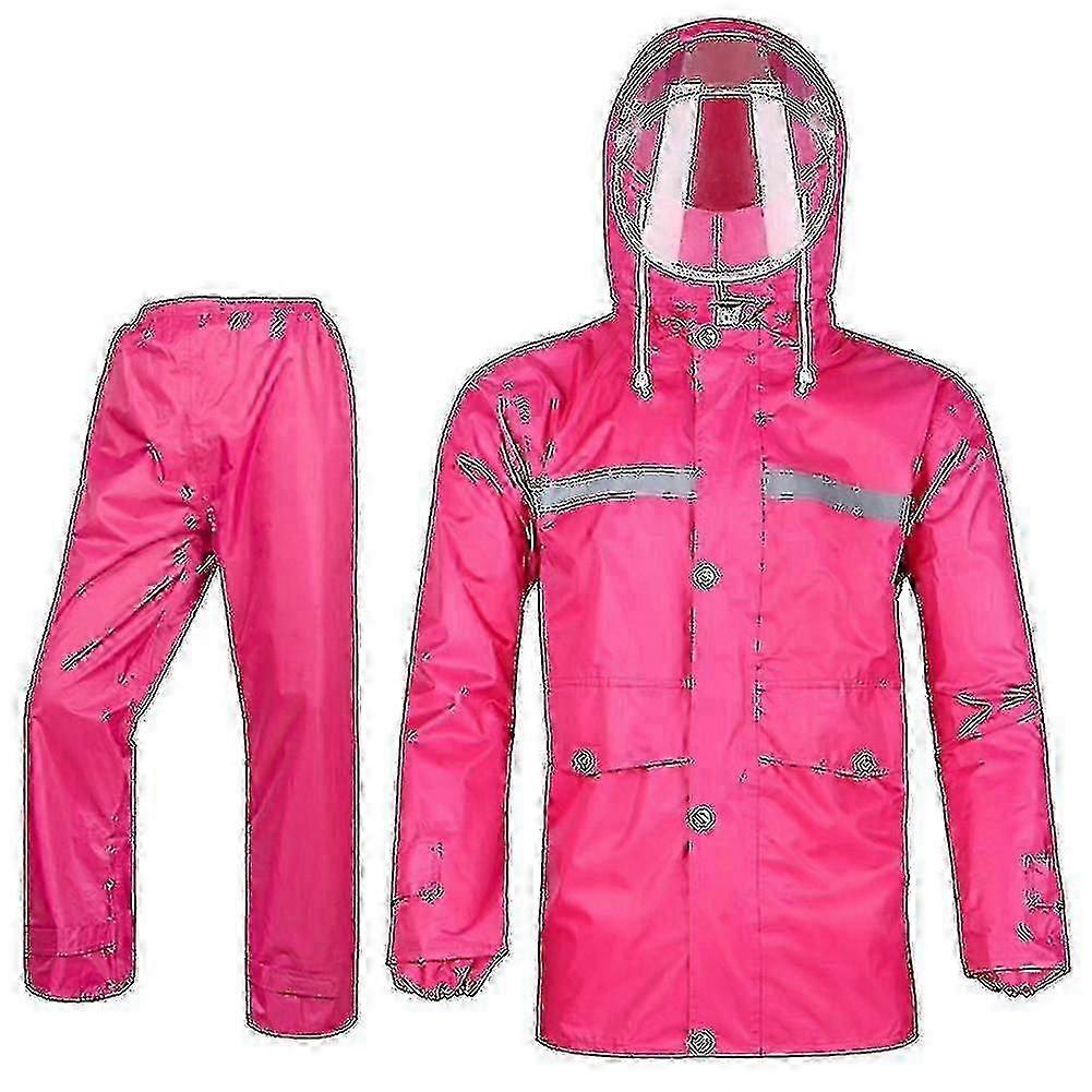 Women's Waterproof Rain Suit Jacket and Trouser Set for Storms